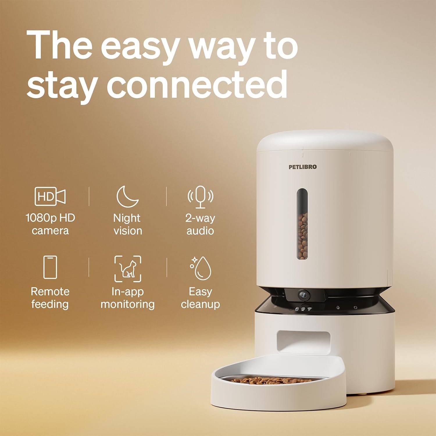 PETLIBRO Automatic Cat Feeder with 1080P HD Camera.