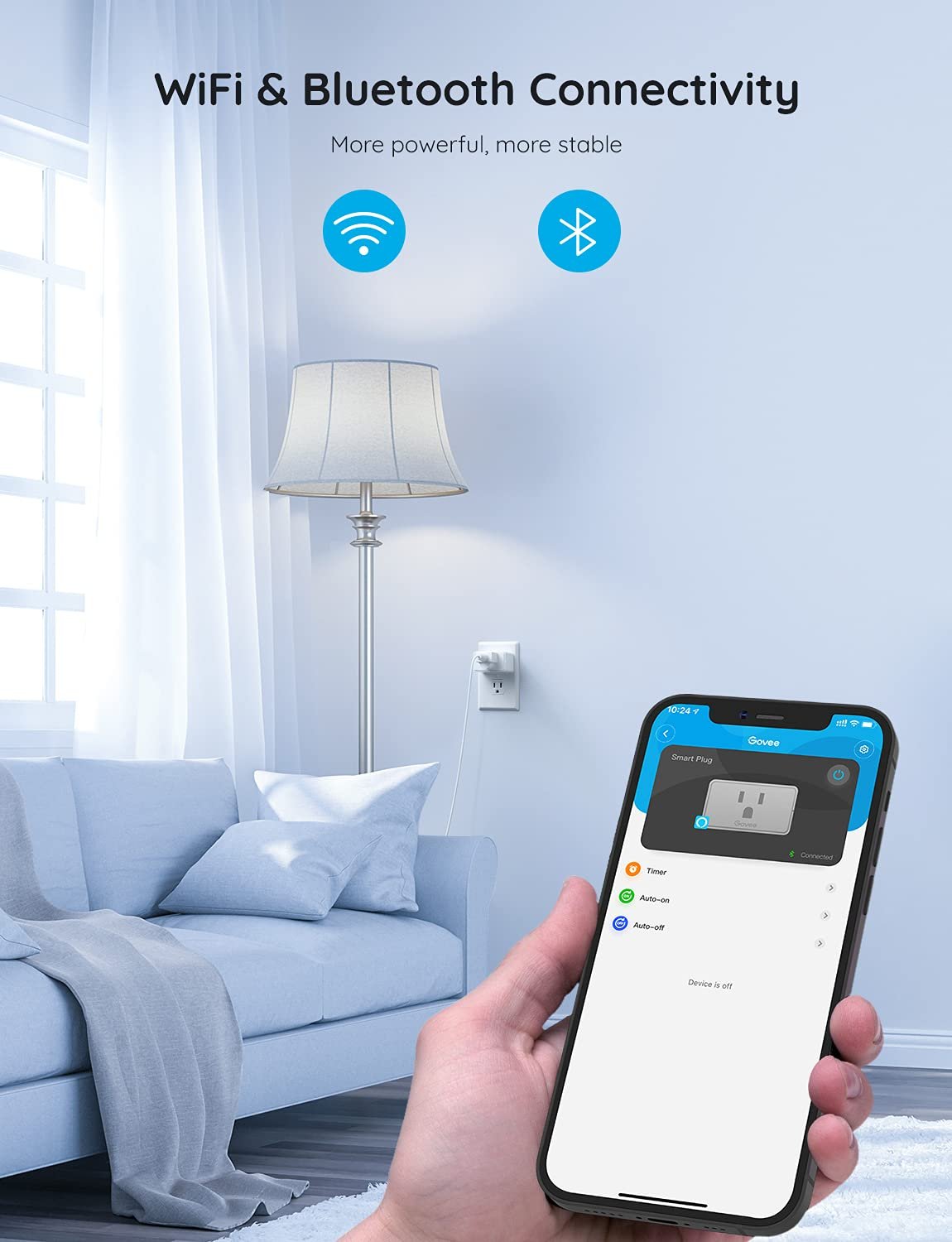 “Govee Smart Plug (4-Pack) Wi‑Fi Bluetooth”.