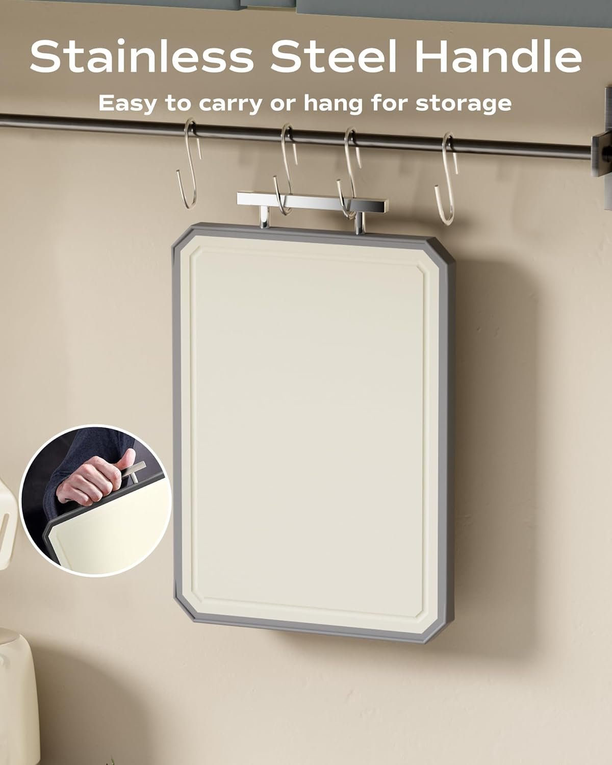 SNOWCLAD Stainless Steel Cutting Board