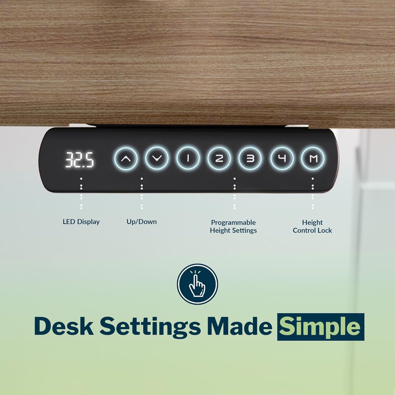 Superior 84-Inch Vari Command Center Electric Standing Desk Converter