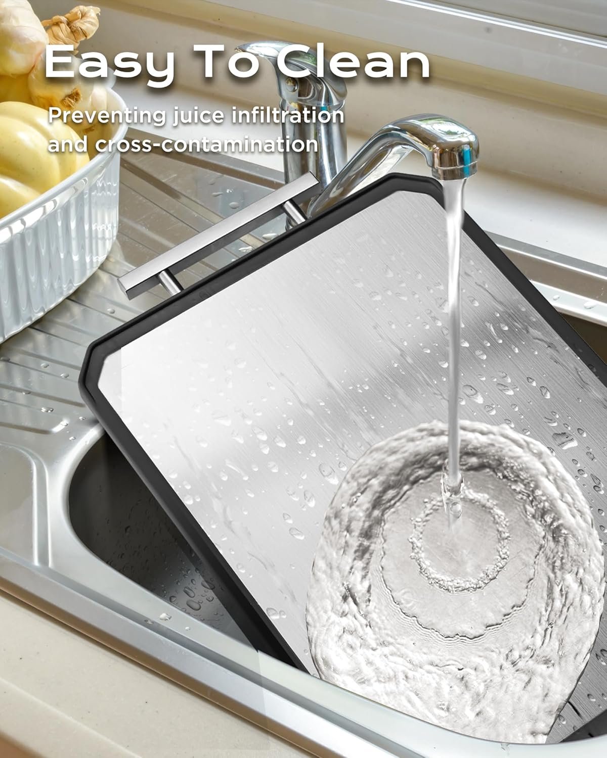 SNOWCLAD Stainless Steel Cutting Board