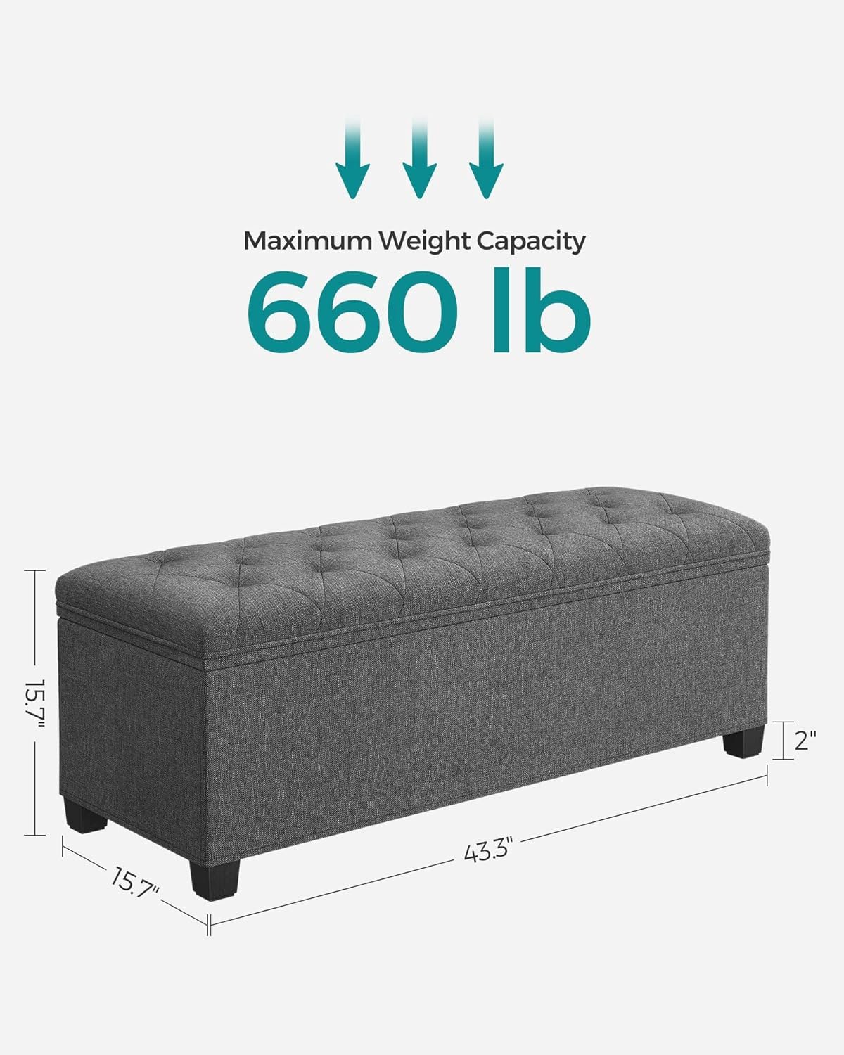 Storage Ottoman Bench with