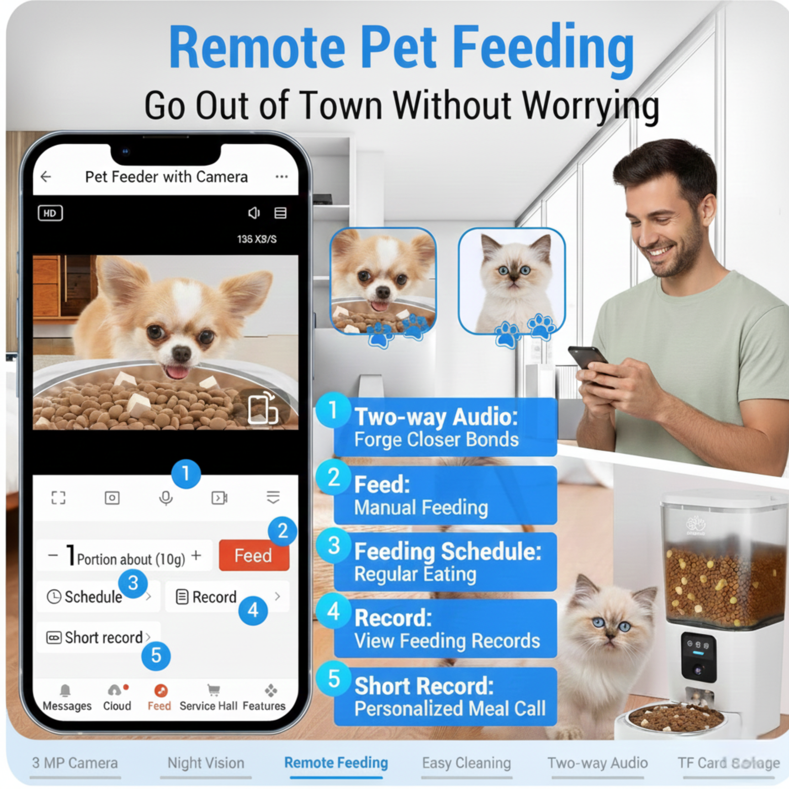 Automatic Pet Feeder with Camera