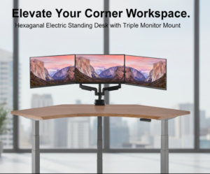 Superior 84-Inch Vari Command Center Electric Standing Desk Converter