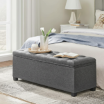 Storage Ottoman Bench with Legs, 43.3" End-of-Bed