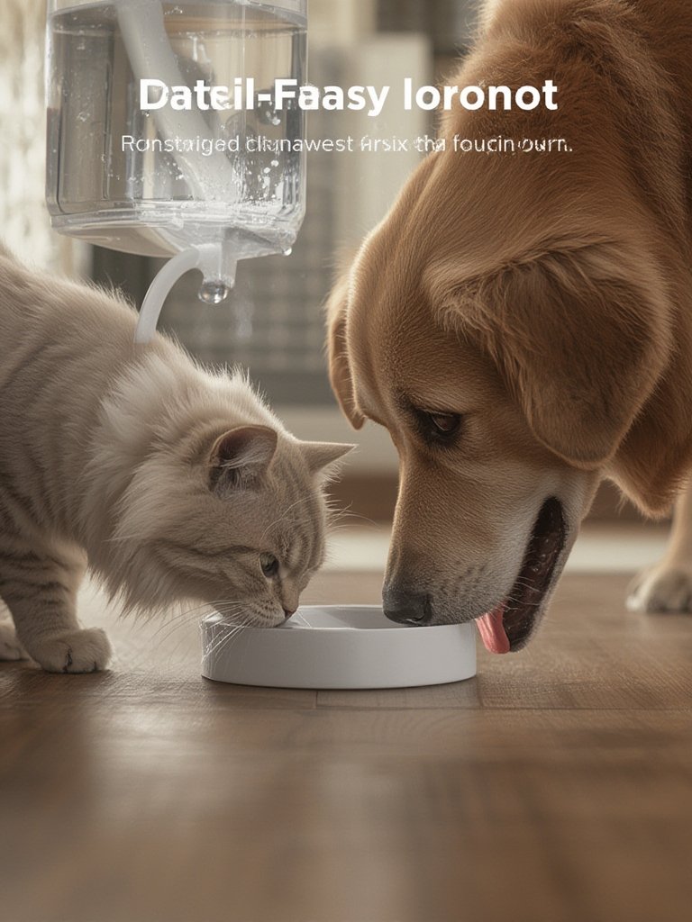 water dispenser in action