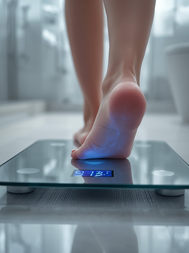 digital scale in action