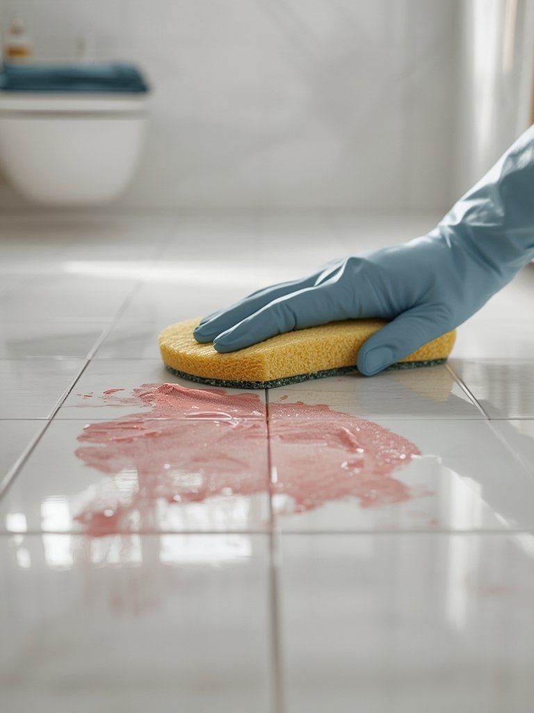 cleaning paste in action