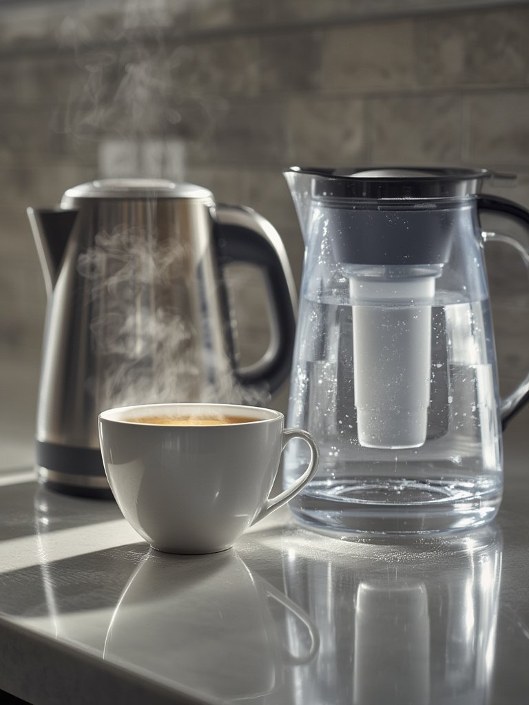 limescale filter in action