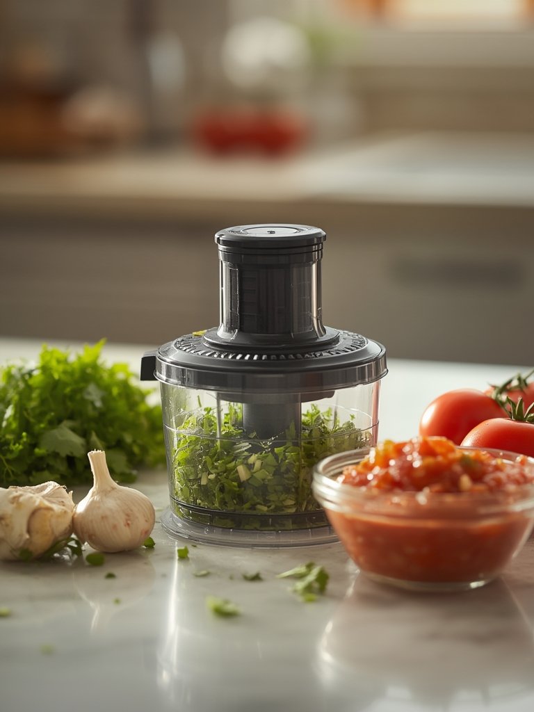 mini chopper in action