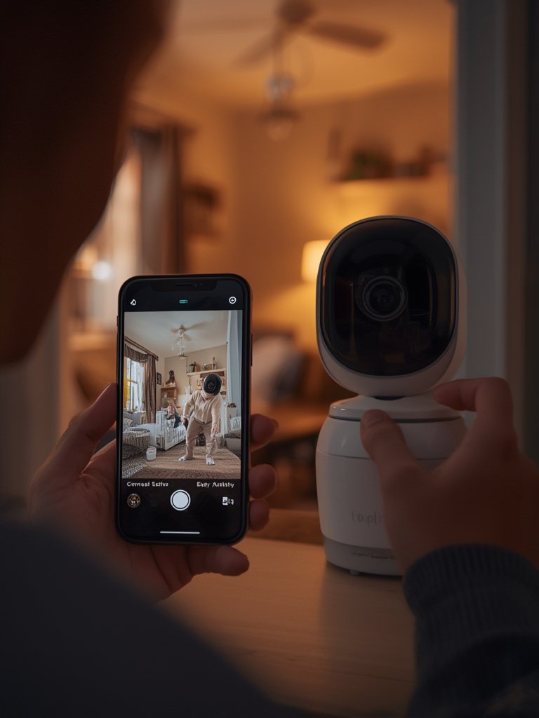 indoor camera in action