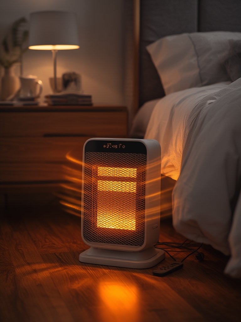 space heater in action